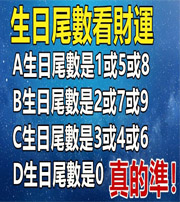 上饶你的生日尾数是几？命运如何？